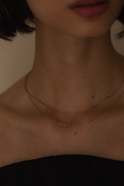 【7月17日(金)12:00〜 受注予約開始】フラットチェーンネックレス｜FLAT CHAIN NECKLACE
