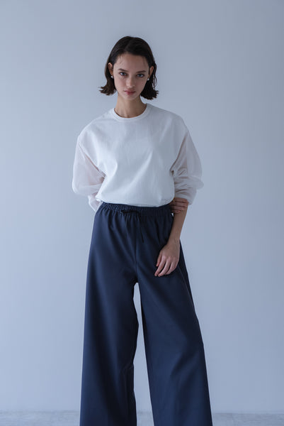 【8月18日(火)20:00〜 販売開始】シアースリーブオーバーカットソー｜SHEER SLEEVE OVER CUT AND SEW