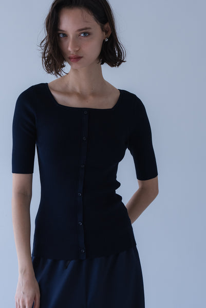 【8月18日(火)20:00〜 販売開始】スクエア2WAYニット｜SQUARE NECK 2WAY KNIT