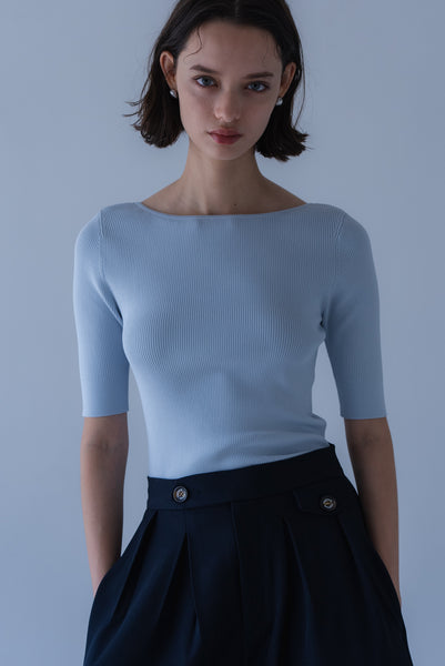 【8月18日(火)20:00〜 販売開始】スクエア2WAYニット｜SQUARE NECK 2WAY KNIT