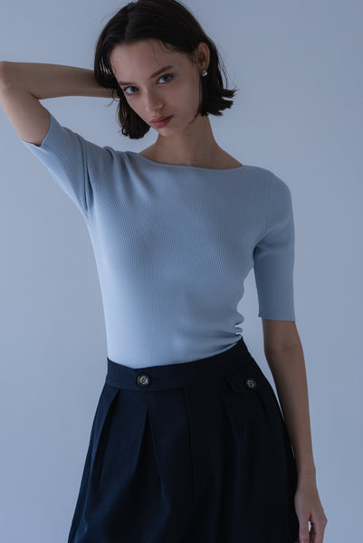 【8月18日(火)20:00〜 販売開始】スクエア2WAYニット｜SQUARE NECK 2WAY KNIT