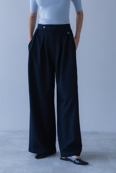 【2026年9月 POPUP】ウエストタブタックパンツ｜WAIST TAB TUCK PANTS