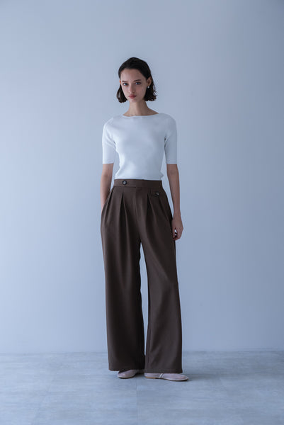 【2026年9月 POPUP】ウエストタブタックパンツ｜WAIST TAB TUCK PANTS