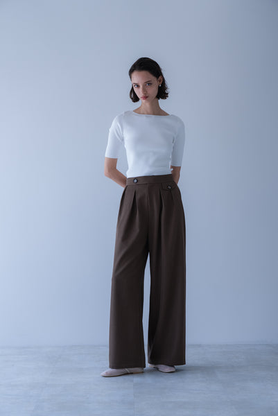 【2026年9月 POPUP】ウエストタブタックパンツ｜WAIST TAB TUCK PANTS