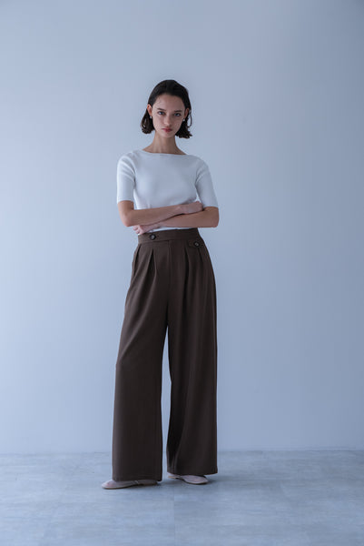【2026年9月 POPUP】ウエストタブタックパンツ｜WAIST TAB TUCK PANTS