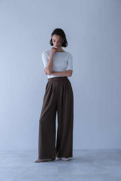 【2026年9月 POPUP】ウエストタブタックパンツ｜WAIST TAB TUCK PANTS