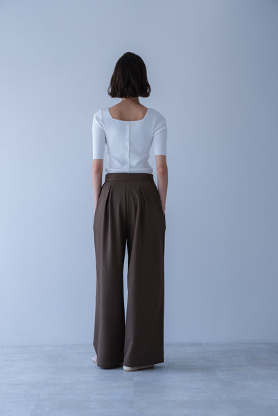 【2026年9月 POPUP】ウエストタブタックパンツ｜WAIST TAB TUCK PANTS