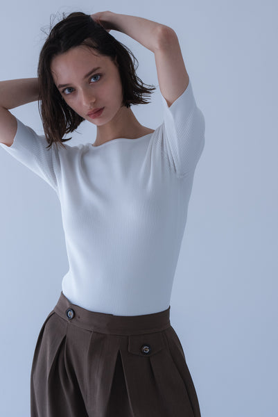 【8月18日(火)20:00〜 販売開始】スクエア2WAYニット｜SQUARE NECK 2WAY KNIT