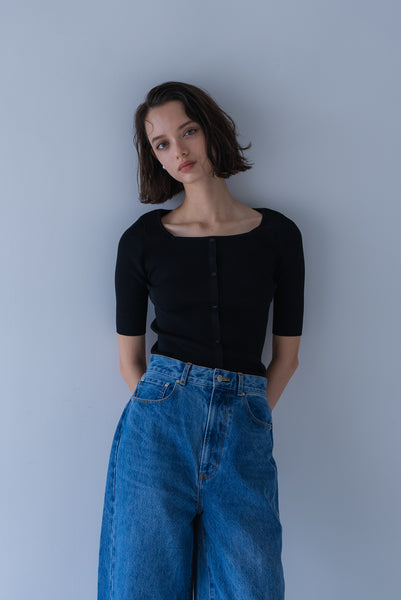 【8月18日(火)20:00〜 販売開始】スクエア2WAYニット｜SQUARE NECK 2WAY KNIT