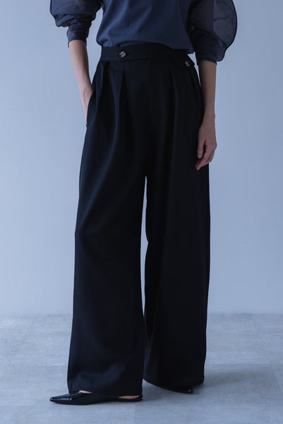 【2026年9月 POPUP】ウエストタブタックパンツ｜WAIST TAB TUCK PANTS