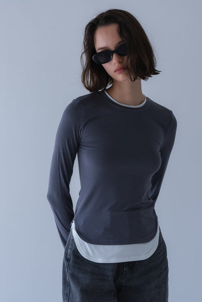 【2026年9月 POPUP】バイカラーソフトカットソー｜BICOLOR SOFT CUT AND SEW