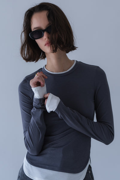 【2026年9月 POPUP】バイカラーソフトカットソー｜BICOLOR SOFT CUT AND SEW