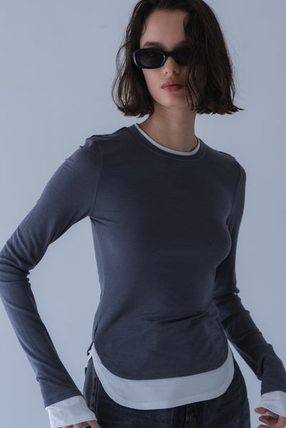 【2026年9月 POPUP】バイカラーソフトカットソー｜BICOLOR SOFT CUT AND SEW