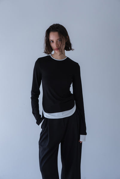 【2026年9月 POPUP】バイカラーソフトカットソー｜BICOLOR SOFT CUT AND SEW