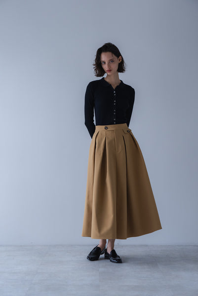 【2026年9月 POPUP】ウエストタブフレアスカート｜WAIST TAB FLARED SKIRT