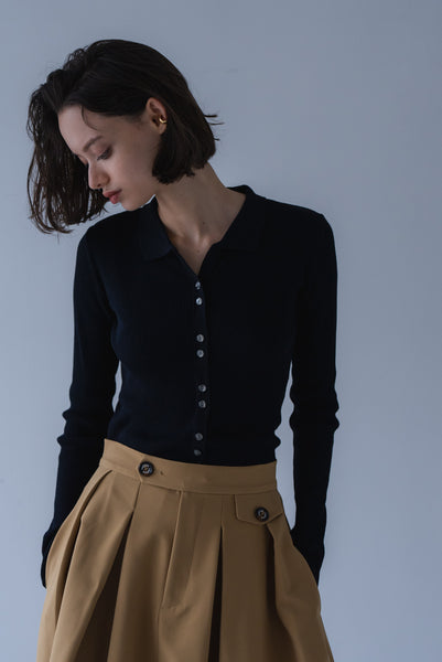 【2026年9月 POPUP】ポロ襟リブニット｜POLO RIBBED KNIT