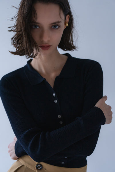 【2026年9月 POPUP】ポロ襟リブニット｜POLO RIBBED KNIT