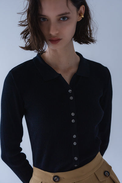 【2026年9月 POPUP】ポロ襟リブニット｜POLO RIBBED KNIT