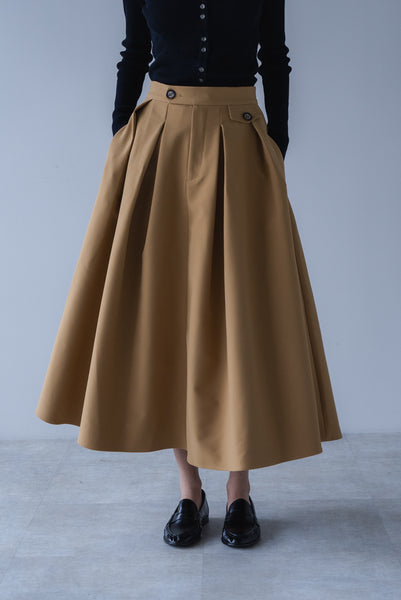 【2026年9月 POPUP】ウエストタブフレアスカート｜WAIST TAB FLARED SKIRT