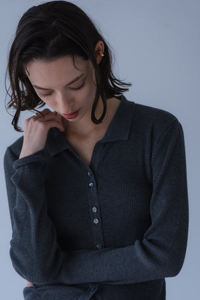 【2026年9月 POPUP】ポロ襟リブニット｜POLO RIBBED KNIT