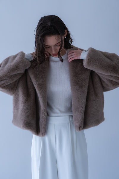 【8月26日(水)12:00〜 予約開始】ショートファージャケット｜SHORT FUR JACKET