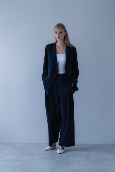 【2026年9月 POPUP】ノーカラーミニマルジャケット｜COLLARLESS MINIMAL JACKET