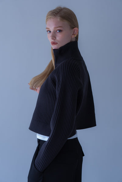 【2026年9月 POPUP】リブハーフジップニット｜RIBBED HALF-ZIP KNIT