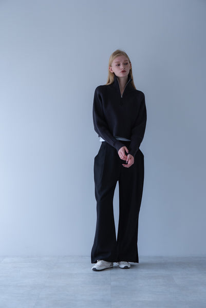 【2026年9月 POPUP】リブハーフジップニット｜RIBBED HALF-ZIP KNIT