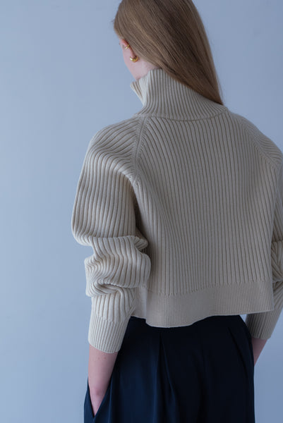【2026年9月 POPUP】リブハーフジップニット｜RIBBED HALF-ZIP KNIT
