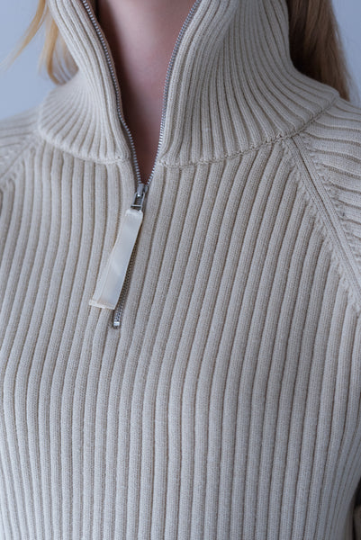 【2026年9月 POPUP】リブハーフジップニット｜RIBBED HALF-ZIP KNIT