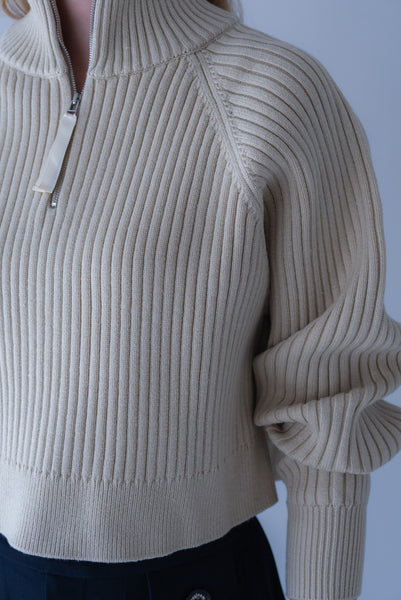 【2026年9月 POPUP】リブハーフジップニット｜RIBBED HALF-ZIP KNIT