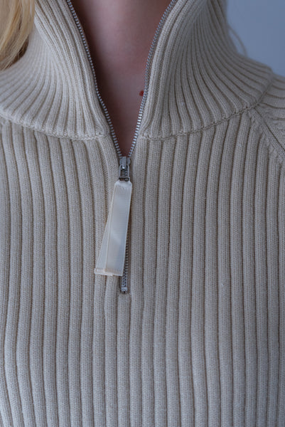 【2026年9月 POPUP】リブハーフジップニット｜RIBBED HALF-ZIP KNIT