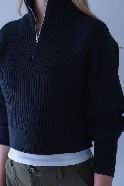 【2026年9月 POPUP】リブハーフジップニット｜RIBBED HALF-ZIP KNIT