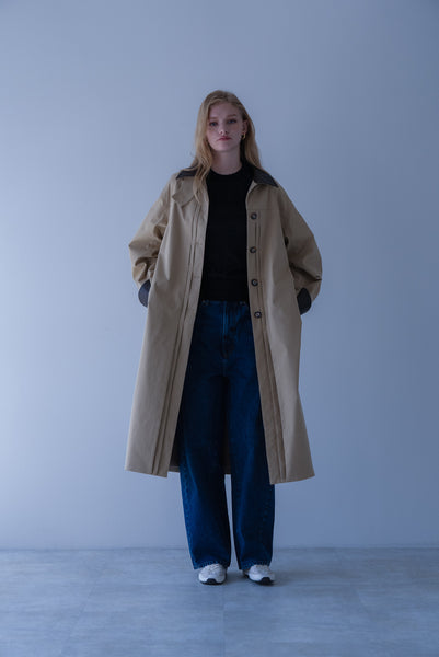 【2026年9月 POPUP】ワークステッチステンカラーコート｜WORK STITCH SOUTIEN COLLAR COAT