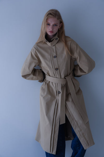 【2026年9月 POPUP】ワークステッチステンカラーコート｜WORK STITCH SOUTIEN COLLAR COAT