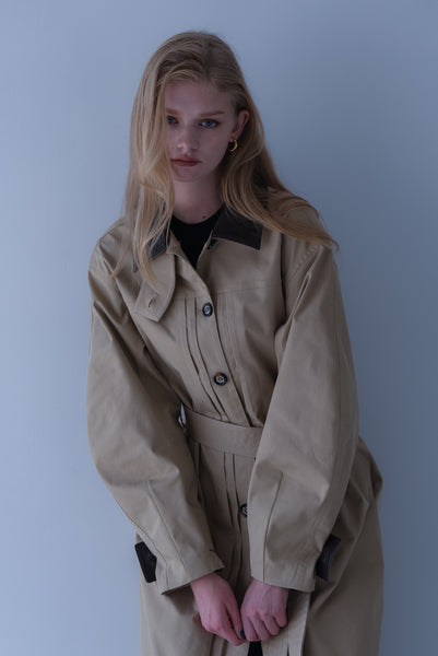 【2026年9月 POPUP】ワークステッチステンカラーコート｜WORK STITCH SOUTIEN COLLAR COAT