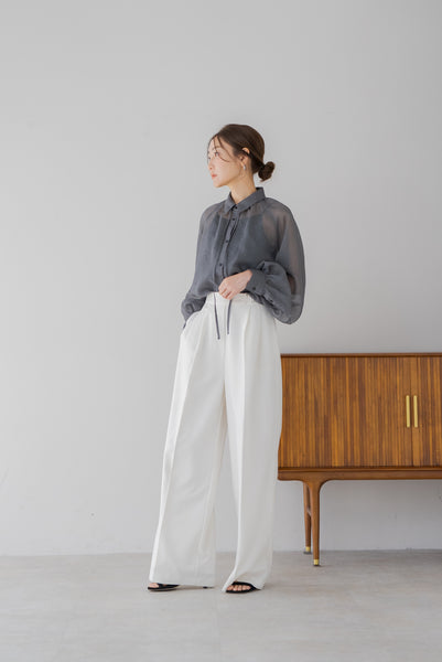 【5月12日(月)20:00〜 販売開始】リボンシアーブラウス｜RIBBON SHEER BLOUSE