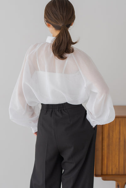 【5月12日(月)20:00〜 販売開始】リボンシアーブラウス｜RIBBON SHEER BLOUSE