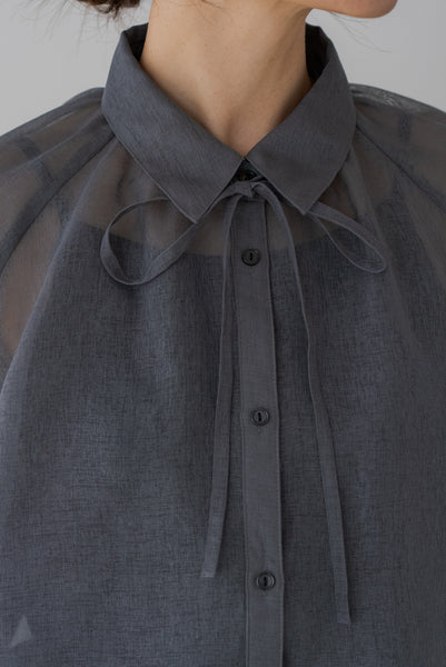 【5月12日(月)20:00〜 販売開始】リボンシアーブラウス｜RIBBON SHEER BLOUSE
