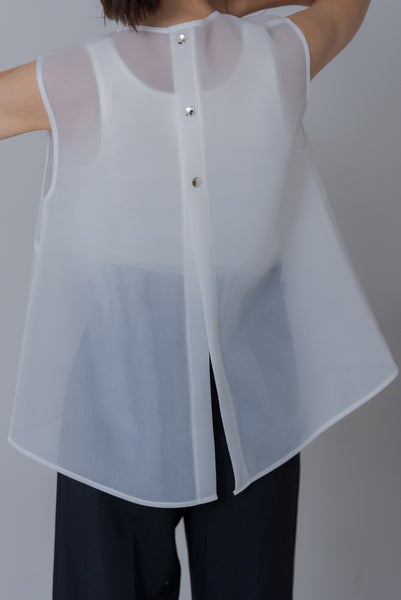 【6月27日(木)20:00〜 販売開始】シアーラッセル ノースリトップス｜SHEER RUSSEL NO SLEEVE TOPS