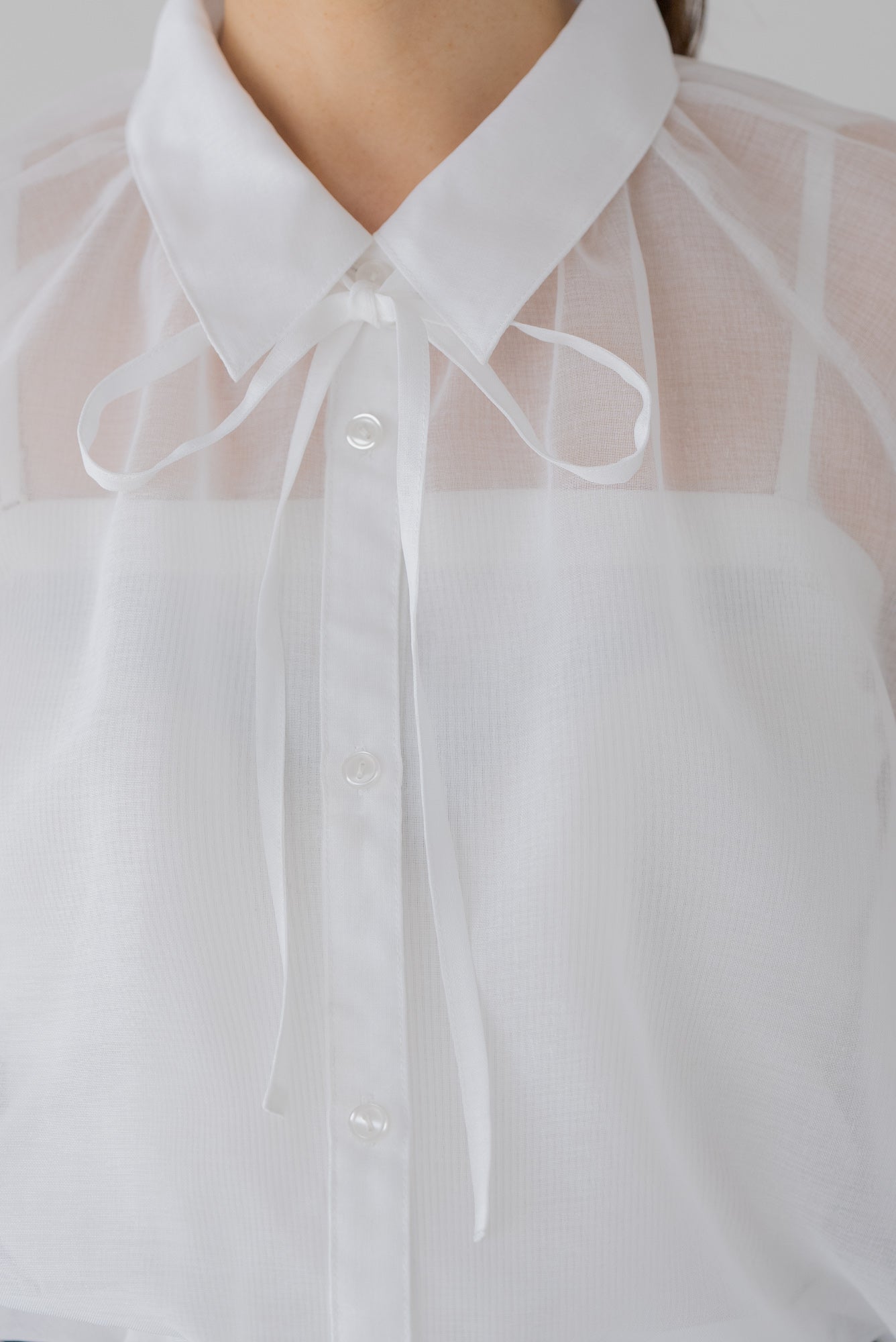【5月12日(月)20:00〜 販売開始】リボンシアーブラウス｜RIBBON SHEER BLOUSE