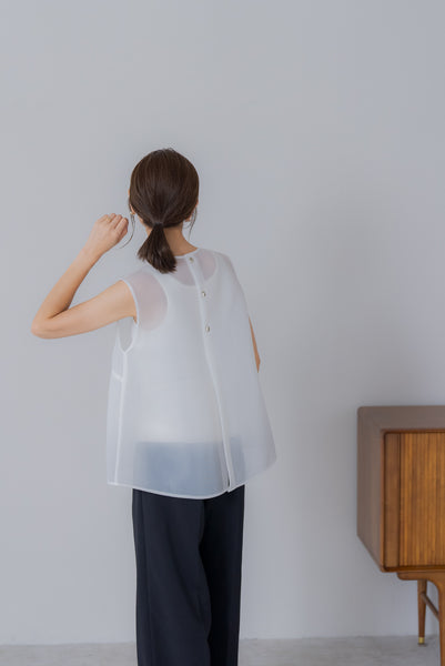 【6月27日(木)20:00〜 販売開始】シアーラッセル ノースリトップス｜SHEER RUSSEL NO SLEEVE TOPS