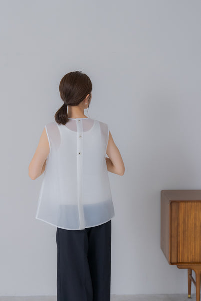 【6月27日(木)20:00〜 販売開始】シアーラッセル ノースリトップス｜SHEER RUSSEL NO SLEEVE TOPS