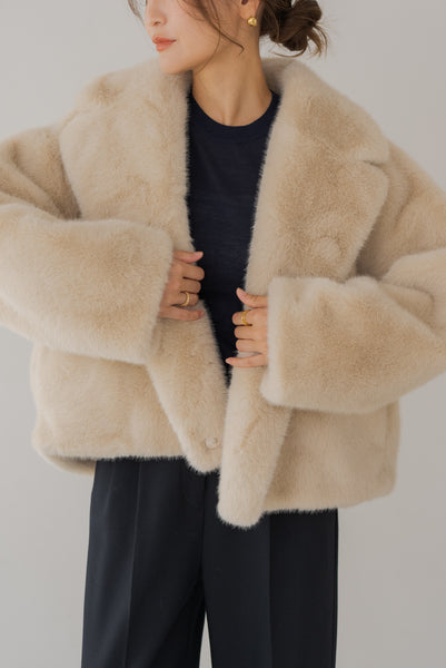 【9月8日(月)20:00〜 先行予約開始】ショートファージャケット｜SHORT FUR JACKET