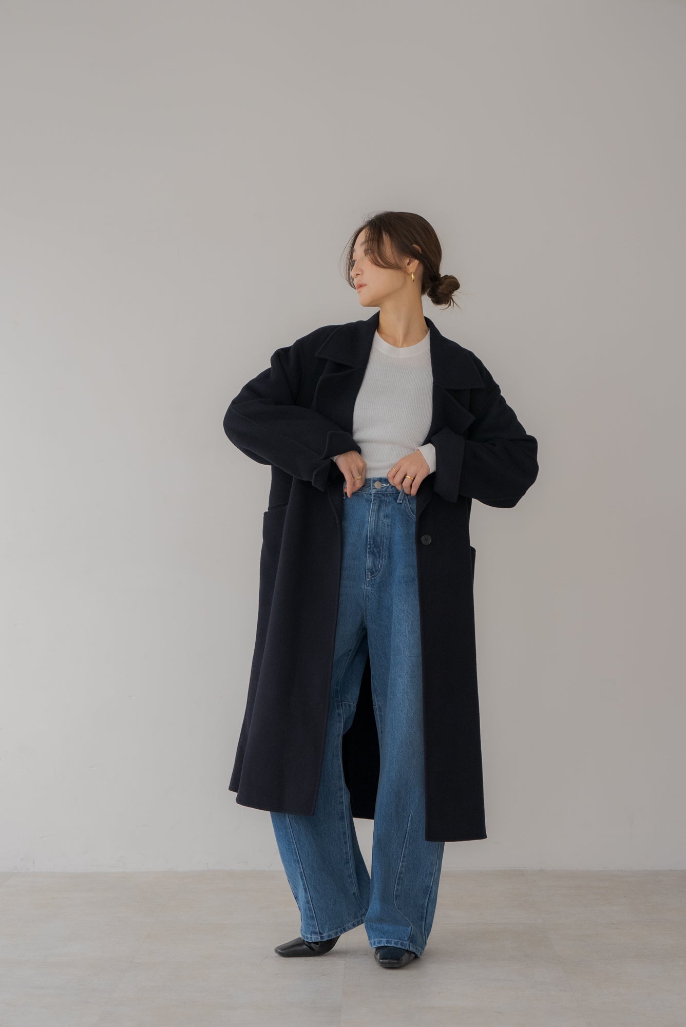 regleam  リグリーム　ロングポンチョ コート　ネイビー　フリーサイズ 240208_0610_1200x1200.jpg?v=