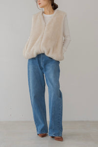 【9月8日(月)20:00〜 先行予約開始】シェイプコードファーベスト｜SHAPE CORD FUR VEST