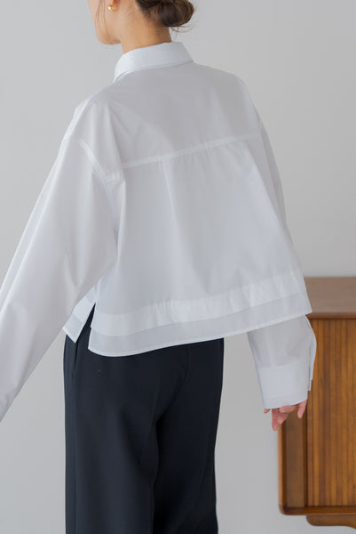 レイヤードショートシャツ｜LAYERED SHORT SHIRT
