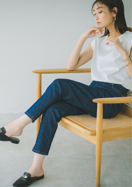 【7月12日(金)20:00〜 販売開始】STORYコラボ 綿麻ストレッチデニム｜COTTON LINEN STRETCH DENIM