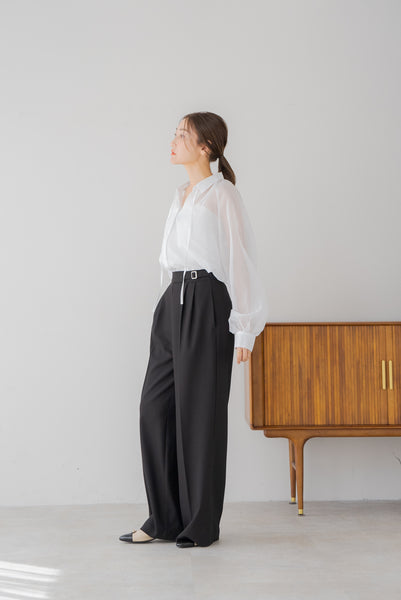 【5月12日(月)20:00〜 販売開始】リボンシアーブラウス｜RIBBON SHEER BLOUSE