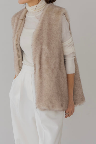 【9月8日(月)20:00〜 先行予約開始】シェイプコードファーベスト｜SHAPE CORD FUR VEST